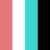 ROSA, BRANCO, AZUL CLARO, PRETO