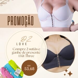 PROMOÇÃO: 2 Colchetes Frontais e leve Kit Three